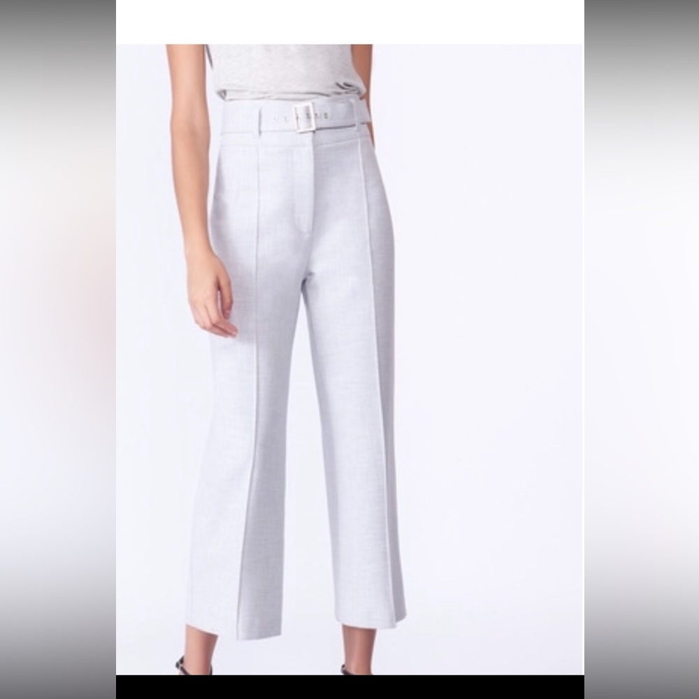 Veronica Beard cropped gray pant